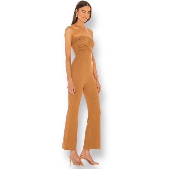 Revolve House of Harlow X Sofia Richie Efron Knit Jumpsuit Tan Size XS - Picture 2 of 11
